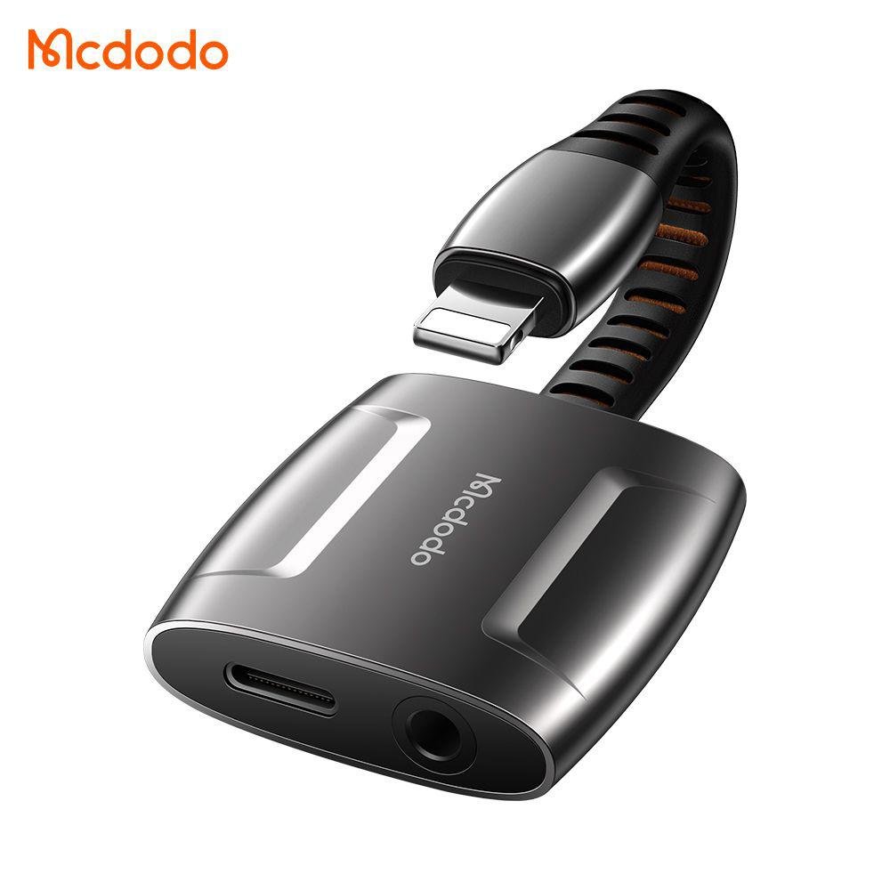 081bd22c69db2915a23cec5c929d101b.jpg Mcdodo Lightning to Lightning & 3.5mm Audio Adapter CA-6340 - Image 1