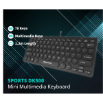 Jertech SPORTS DK500 Mini Multimedia Keyboard