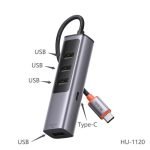 Mcdodo 5 in 1 100W PD Type C Port + 4 Port USB Hub HU-1120