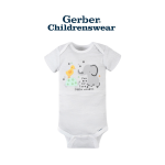 Gerber Baby Animals Short Sleeve Onesies Bodysuits 4pcs - Image 2