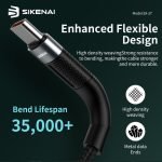 SIKENAI 1M Fast Charging Cable Type-C to Type-C SX-27 - Image 3