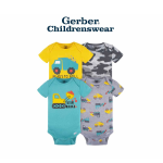 Gerber Trucks Short Sleeve Onesies Bodysuits 4pcs - Image 7