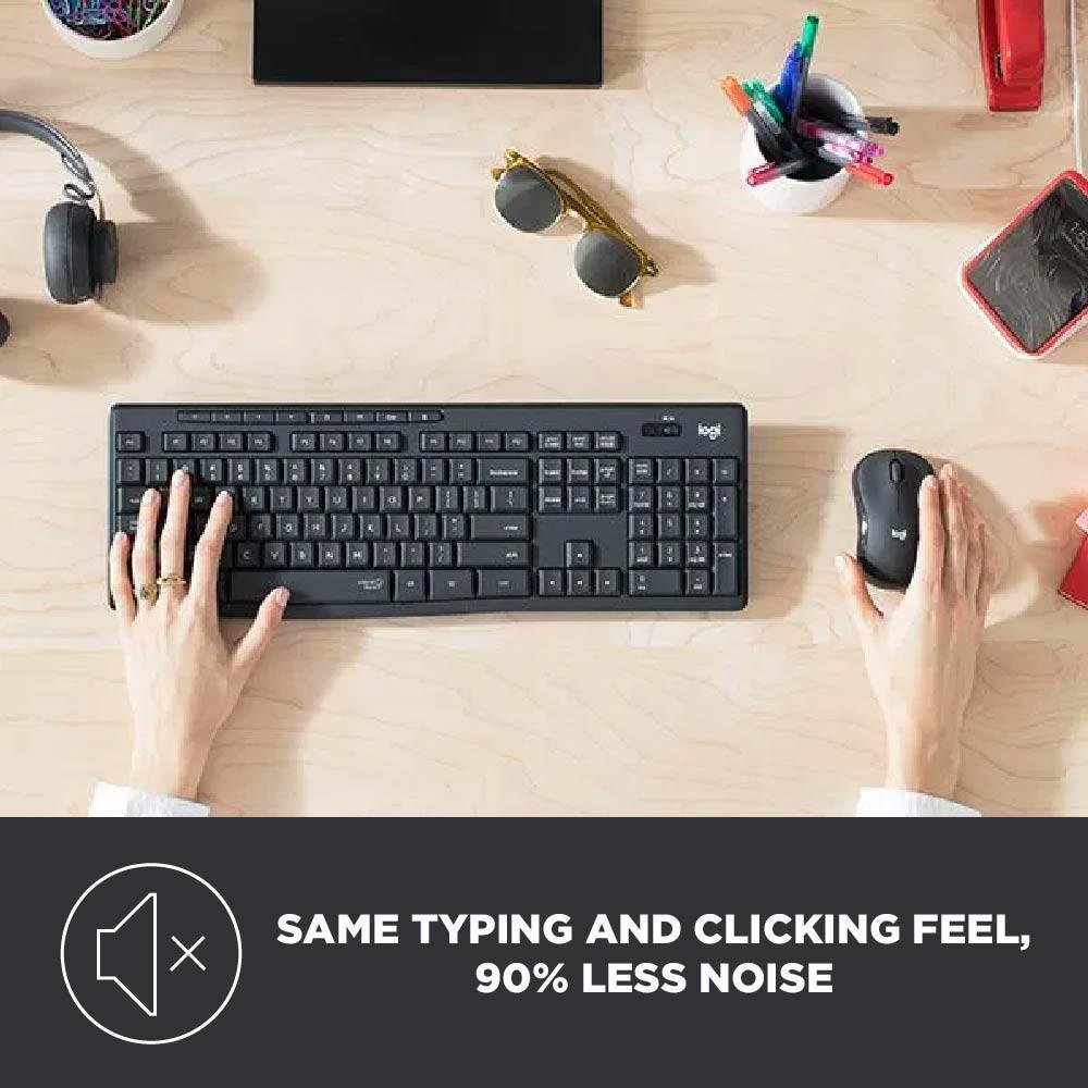 0dd37bfb9faac5f3cf187234084c0156-1.jpg Logitech MK295 Quiet Silent Keyboard Mouse Combo - Image 1