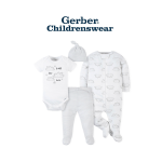 Gerber Baby Neutral Baby Animals Outfit Set 4pcs - Image 7