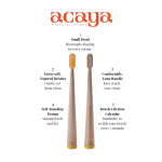 Acaya Sun-Kissed Yellow Bamboo Toothbrush - Image 2