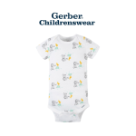 Gerber Baby Animals Short Sleeve Onesies Bodysuits 4pcs - Image 4