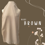 Tudung Ria Shawl Plain – Nude Brown