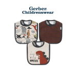 Gerber Boys Dino Bibs 3pcs