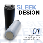 Anti-slip Stainless Steel Thermos Tumbler – 580ml - Image 5
