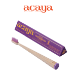 Acaya Flossy Purple Bamboo Toothbrush