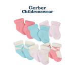 Gerber Princess Wiggle-Proof Terry Bootie Socks 6pairs - Image 9