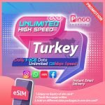 Turkey eSIM Daily 1GB Unlimited 128 kbps Speed