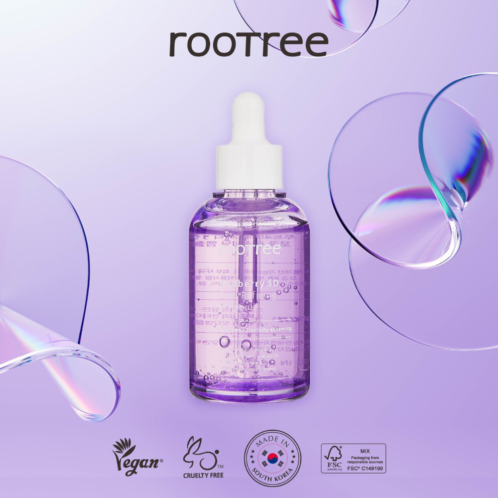 64869c123b734f4e1013dd761bf9ffa4-1.png Rootree Mulberry 5D Pore Refining Ampoule - Image 1