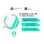 SIKENAI 1.2M 3 Pin Super Fast Charger X7 UK