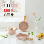 Neoflam FIKA Pink Wok with Glass Lid 26cm - Image 3