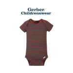 Gerber Dino Short Sleeve Onesies Bodysuits Newborn 4pcs - Image 4
