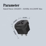 Ldnio Universal Travel Adapter UK Plug Z7 - Image 2