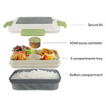 Lunch Box With 2 in 1 Spoon with Fork - Image 2