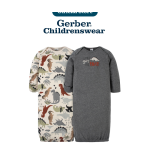Gerber Baby Boy Dino Gowns 2pcs