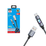 OUGER M20 6A 1000mm Color Breathing Lamp Fast Charging Data Cable – USB to Micro - Image 2