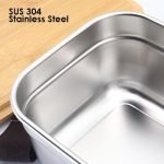 Bamboo Lid Stainless Steel SUS304 Lunch Box - Image 4