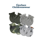 Gerber Baby boy Bear No Scratch Mittens 4pairs