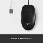 Logitech Wired USB Mouse M100R - Image 2