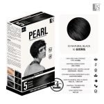 JS Black Pearl Hair Dye Shampoo And Conditioner (60ML+60ML) 5Minutes 100% Grey Hair Coverage - Image 2