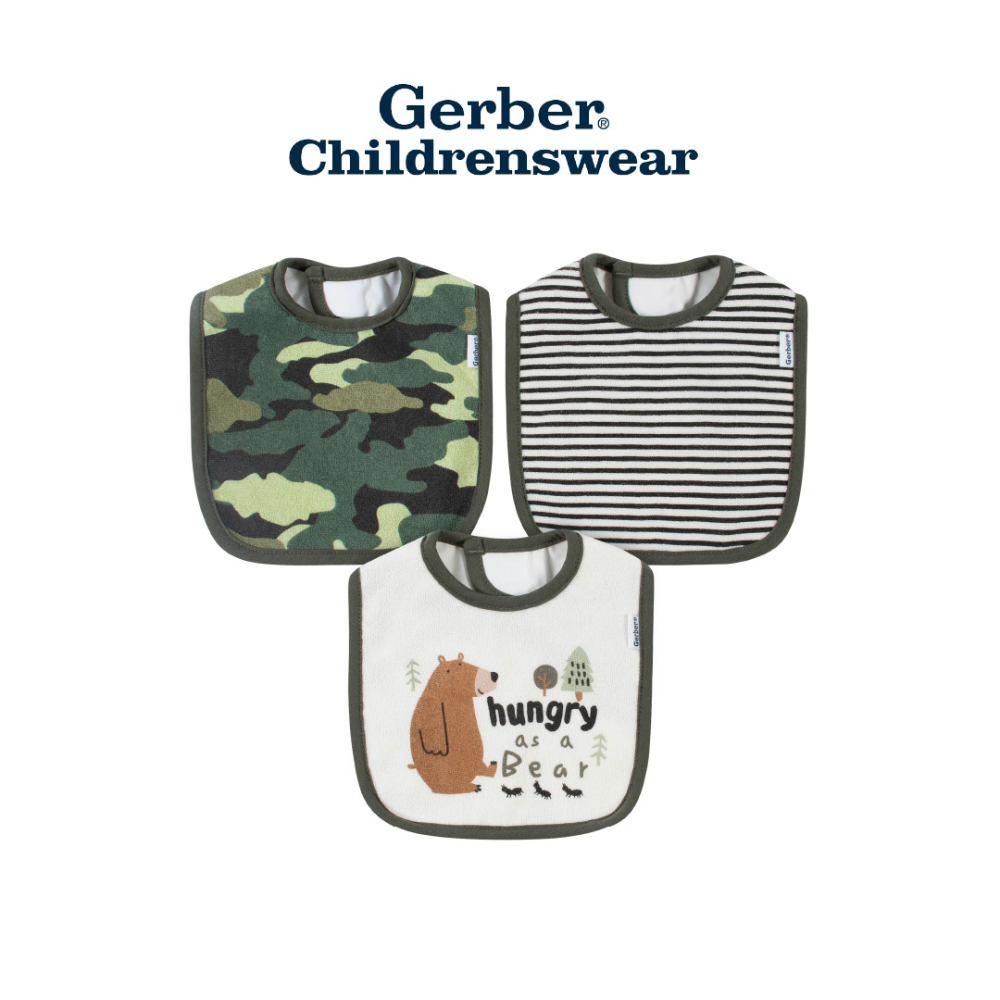 b17784cf747d41c64aa1aeb3bcf9583a-2.png Gerber Boys Bear Bibs 3pcs - Image 1
