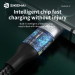 SIKENAI 1M Fast Charging Cable Type-C to Type-C SX-27 - Image 5