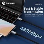 SIKENAI 66W Fast Charging Data Cable Type-C SX-25 - Image 2