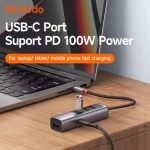 Mcdodo 5 in 1 100W PD Type C Port + 4 Port USB Hub HU-1120 - Image 5