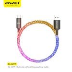 Awei RGB Fast Type C Charging Cable CL-127T - Image 2
