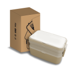 ECO Bamboo 2 Tier Lunch Box – 1200ml - Image 5