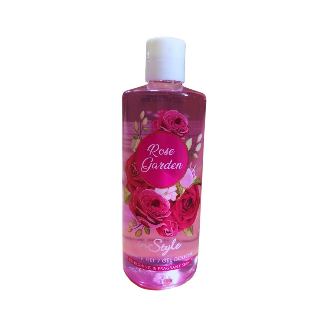 d4c5d893845c0eb5593c9d97fe4f6703.jpg INSTYLE SHOWER GEL ROSE GARDEN 500ML - Image 1