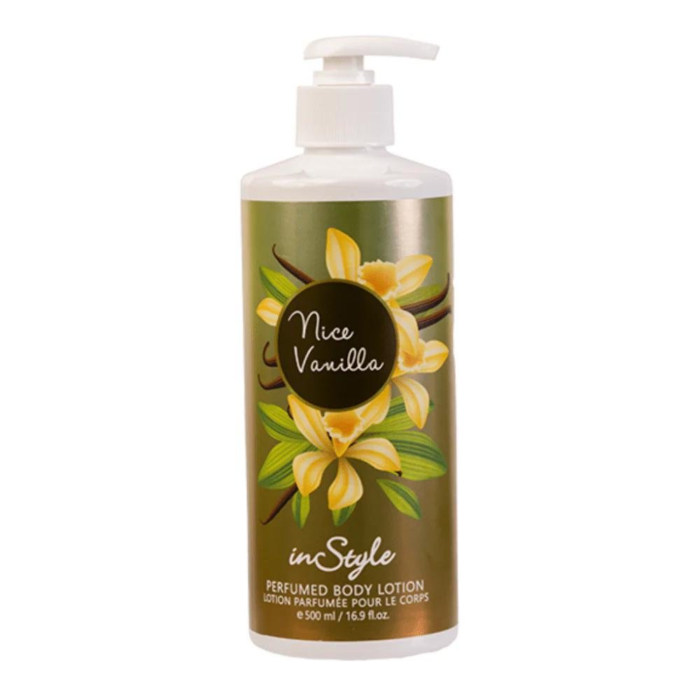d90f6c78cbec0f40a9cbd1c47a12ed98.jpg INSTYLE BODY LOTION NICE VANILLA 500ML - Image 1