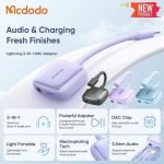 Mcdodo Lightning 2in1 DAC Adapter CA-2741