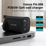 Valore PD65W Wall Charger With Uk Plug PA-008 - Image 3