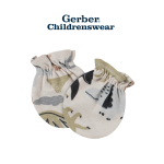 Gerber Baby Boy Dino No Scratch Mittens 4pairs - Image 2