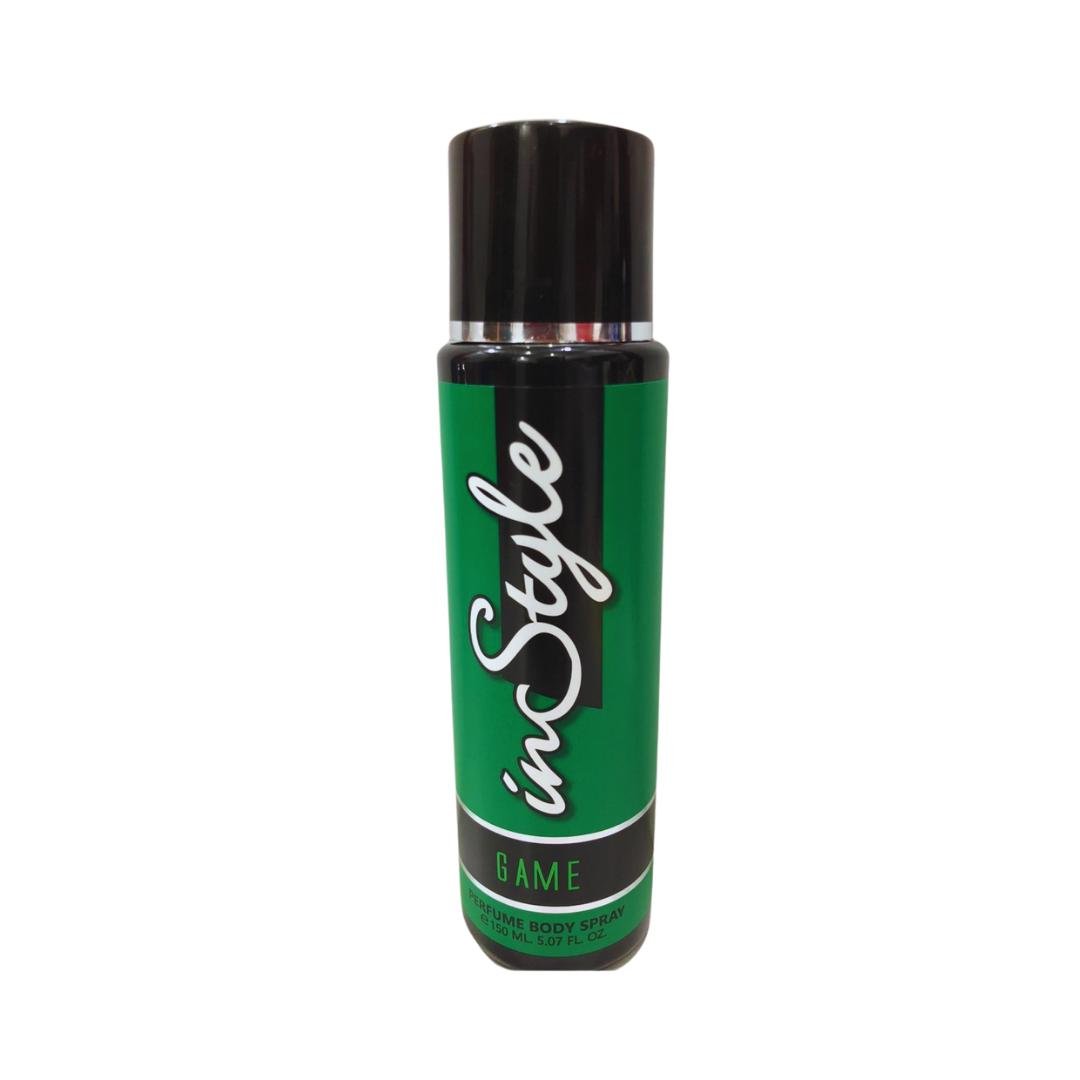 ec512f1ab01ad3370901c1bb2570e793.jpg INSTYLE PERFUME BODY SPRAY GAME 150ML - Image 1