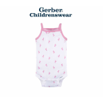 Gerber Flamingo Sleeveless Onesies Bodysuits 4pcs - Image 4