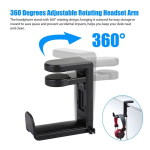 360° Gaming Headphone Holder JX-030 - Image 4