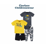 Gerber Baby Boy Truck Outfit Set 4pcs