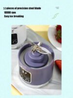 USB Rechargeable Blender with LED Display for Smoothies and Liquid Diets, - Image 6