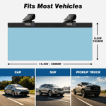 Car Sun Visor Extender, Polarized Dual-Clip Adjustable Sun Visor Extender, Sun Visor Uv400, Anti-Glare, Uv Protection, Anti-Reflective, Universal Large Size, Easy to Install, Car Interior Additions - Image 2