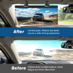Car Sun Visor Extender, Polarized Dual-Clip Adjustable Sun Visor Extender, Sun Visor Uv400, Anti-Glare, Uv Protection, Anti-Reflective, Universal Large Size, Easy to Install, Car Interior Additions - Image 3